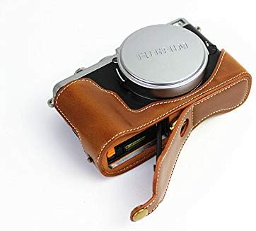 Стп Кожа Половина Тело Камера Капак торба долниот Случај за Фуџифилм Фуџи Финепикс X70