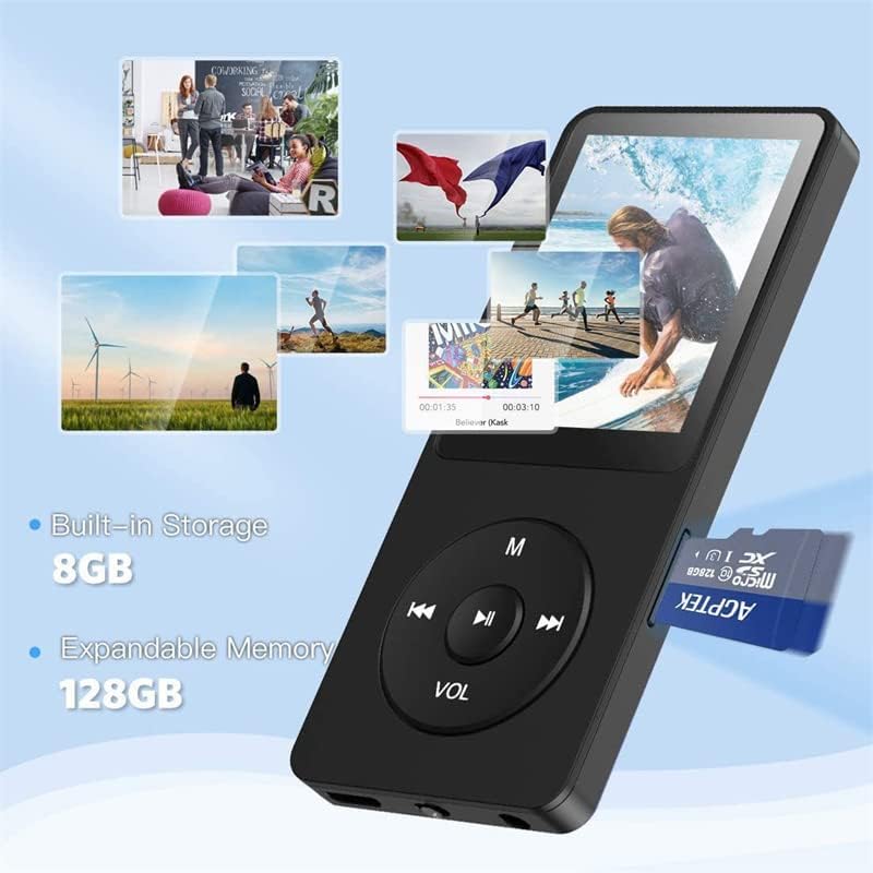 Bluetooth MP3 MP4 Sports Sports Musicer Music Player Електронска книга Радио рекордер Преносен Hifi Sound Walkman Digital Audio