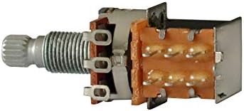Металор притисок за влечење тенџере DPDT вклучен гитара бас потенциометар Аудио волумен тон Сплит Контролен прекинувач 18мм со ореви
