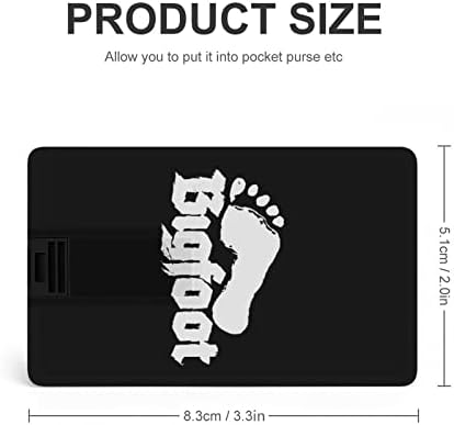 BIGFOOT СТАПАЛО USB Флеш Диск Кредитна Картичка Дизајн USB Флеш Диск Персоналните Меморија Стап Клуч 32G