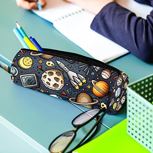 Вселенски брод галаксиски ракети планета астронаур молив случај студентска канцелариски торбички патент пенкало торба шминка козметика торба за училишни студен?