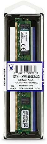 Kingston 2 GB DDR2 SDRAM Memory Module 2 GB 800MHz DDR2800/PC26400 DDR2 SDRAM 240PIN DIMM KTH-XW4400C6/2G