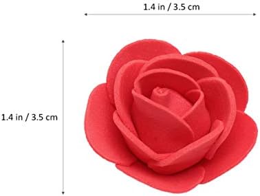 Valiclud 1.4 Вештачка роза глава за занаети DIY роза мечка бела полистирен за моделирање на стиропор со пена 5.11 x 7,87