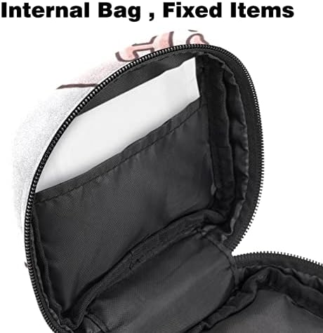 Oryuekan санитарна торба за складирање на салфетки, торба за преносни периоди за жени девојки менструална чаша торбичка, цртан филм животински