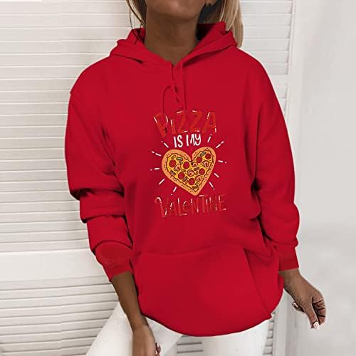 Pizza oplxuo е мојата в Valentубена дуксери жени смешни loveубовни срцеви печатени џемпери за џемпери на в Valentубените, пулверски