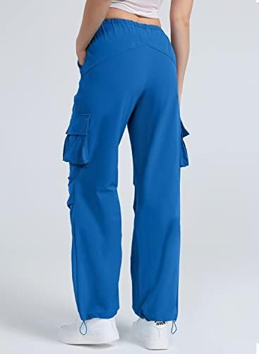 Алиток падобран панталони за жени y2k Баги карго панталони со џебови кои влечат панталони со улична облека