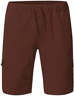 Beuu Mens Cargo Sharts Надворешно еластично еластично половината, кратки панталони, летни улични улични спортски шорцеви со џебови