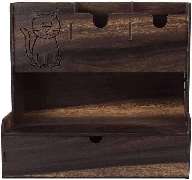 Krupasadhya MDF дрвен квадратен облик полица за складирање за маса | дневна соба | спална соба | складирање на кујна | Бања | Декорација