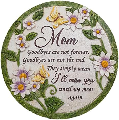 Inspiamzue Mom Memorial Stone - сè додека не се сретнеме повторно, подарок за сеќавање на мама за жалење, подарок за симпатија за губење