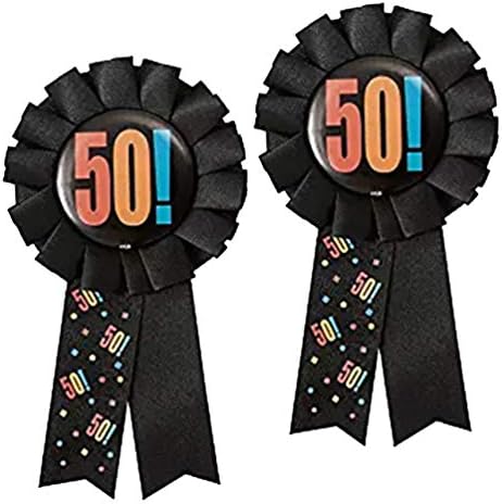 SOIMISS роденденска забава иглички за роденденска забава 2 парчиња, значки за роденденска забава, број 50 модели корпази роденденски
