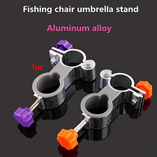 Касклино риболов стол чадор за држачи за клипови, алуминиум легура на отворено, чадор штанд, преклопна чадор за монтирање клип -столче столче за чадор, за кампување