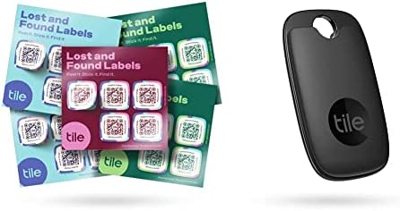 Плочка Изгубени И Пронајдени Етикети | QR Скенирање Етикети &засилувач; Про 1-Пакет. Моќен Bluetooth Тракер; До 400 стапки Опсег.