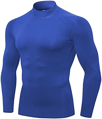 Машки кошули за атлетска компресија со долги ракави на тренингот врвови ладно суво салата под подмачкување активни спортски базели маица