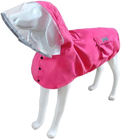 Водоотпорно куче од Дог, прилагодлива рефлексивна лесна облека за миленичиња со миленичиња со пончо аспиратор
