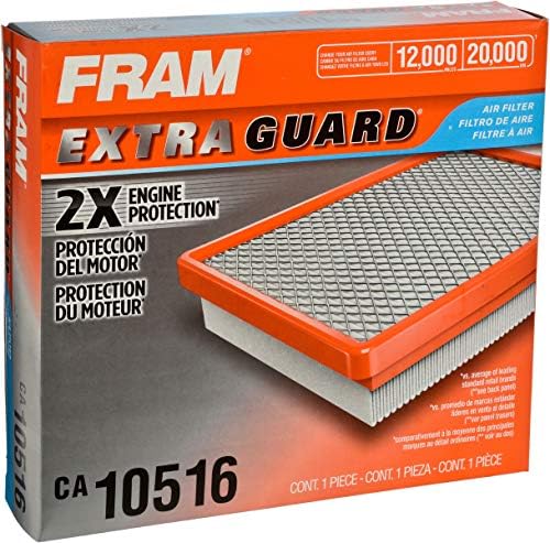 Fram Extra Guard CA10516 Заменски филтер за замена на моторот за избрано патување 2009-2020 Dodge, обезбедува заштита од филтрирање