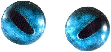 10мм огледало сини октоподи стакло очи Наутички кукла ириси за уметничка полимерна глина таксидермиски скулптури или сет на изработка на накит од 2