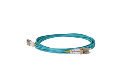 SpeedyFibertx - 2 -пакет 0,20 метар мултимод 40g 100g 100g OM4 50/125 кабел за лепенка, дуплекс LC до LC, тенок аква ризер на Canr Cable