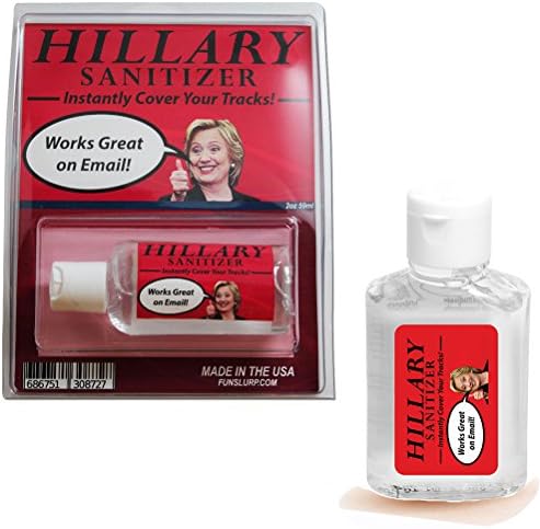 Гел за санитација на рацете на Хилари Клинтон - веднаш покријте ги вашите патеки, 2 мл