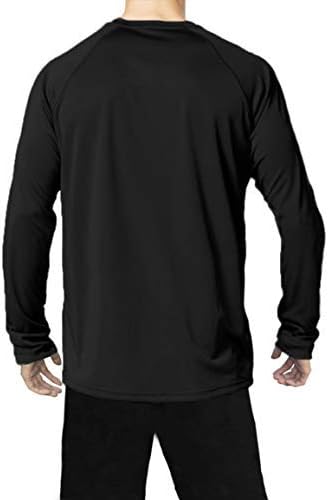 Pretchic Men's UPF 50+ UV Sun Performance Performance Долги ракави на отворено маица