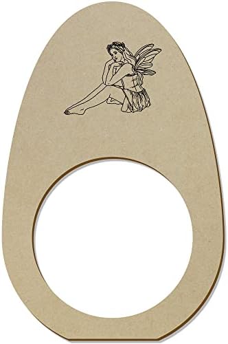 Азиеда 5 x „убава самовила“ дрвени прстени/држачи