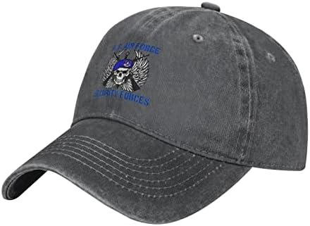 Whirose Us Air Force -USAF безбедносна полиција за бејзбол капа за бејзбол, прилагодлива голф капи, маж, татко, татко, капа