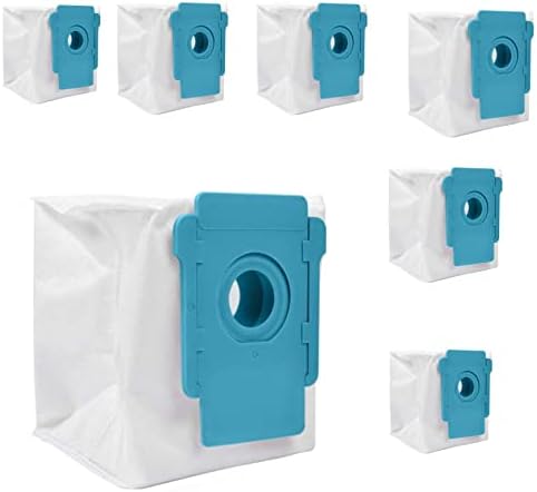 7 пакуваат небо сини вакуумски кеси компатибилни со торби со Roomba IROBOT | Заменска вакуумска торба | Замена за торби со Roomba | Ироботи за замена на торби | i7 i4 i3 J7+ i8 S9 i6 Plus | ?