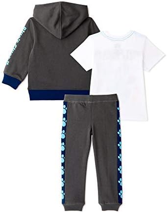 Clues на Nickelodeon Blue и вие худи, маица и џогер џемпер, 3-парчиња атлетични облеки на облека, поставено момче-ник rуниор