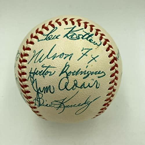 Прекрасен тим од 1952 година во Чикаго Вајт Сокс потпиша бејзбол со Нели Фокс ЈСА Коа - Автограм Бејзбол