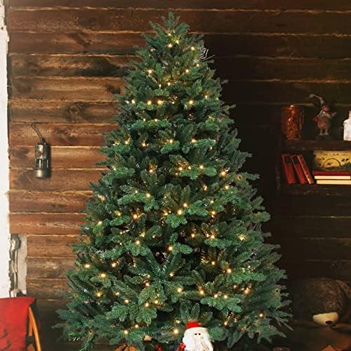 Makeatree 4,5 ft Целосна вештачка елка со 921 совети, 250L, шарка смрека Божиќно дрво за затворен двор на отворено