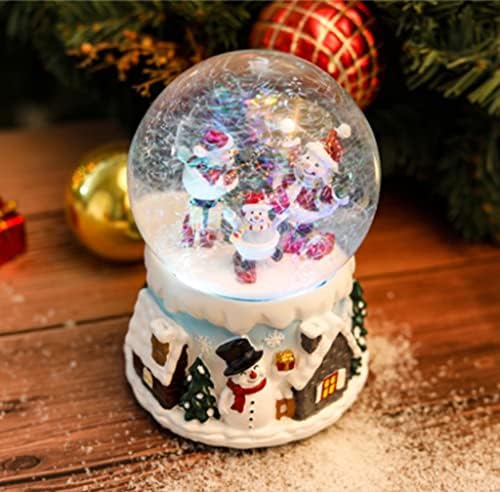 Hmggdd сјајно ротирачки лебдечки снегулка кристална топка креативен подарок октава кутија музичка кутија подарок за Денот на вineубените