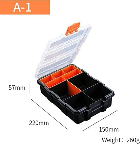 Кутија за складирање кутија преносни делови кутија за завртки за завртки за чување метални делови хардверски алатка за шрафцигер
