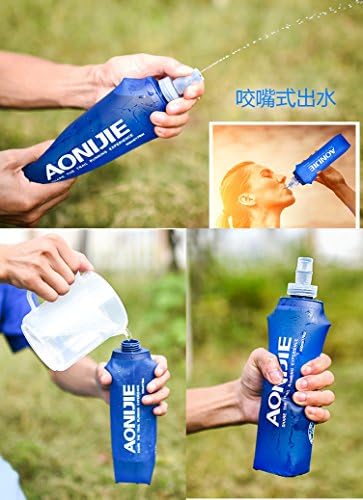Aonijie lovtour вода мека колба за склопување БПА бесплатно TPU шише со вода за трчање, маратонско пешачење и возење велосипед