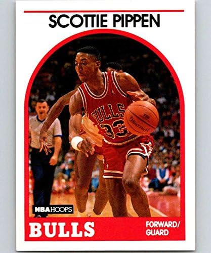 1989-90 Кошарка за обрач 244 Скоти Пипен Чикаго Булс Официјална картичка за трговија во НБА