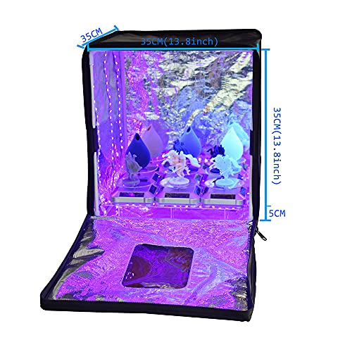 Кутија за лекување на смола за габидо UV DIY куќиште за лекување 350350*400 mm Голем кабинет за лекување 395-410nm УВ светлина осветлена