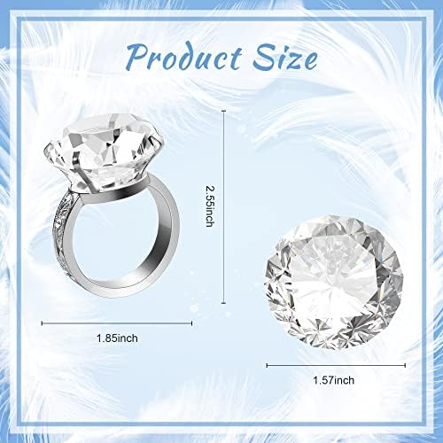 Моношеф дијамантски салфетки прстени сет од 4 сребрени кристали ринистички држач за венчавки за салфетка за одмор Декорација