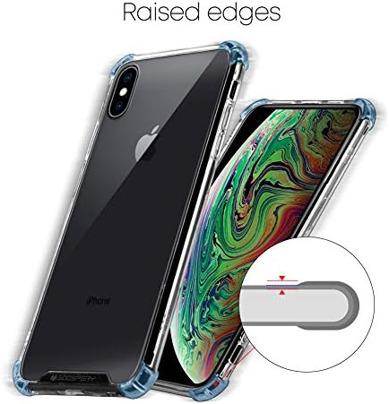 Goospery Iphone Xs Max Случај, Кристално Јасен Заштитен Браник Покритие Со Засилени Агли, Шок-Отпорен Тенок Хибриден Телефон Случај За Apple iPhone