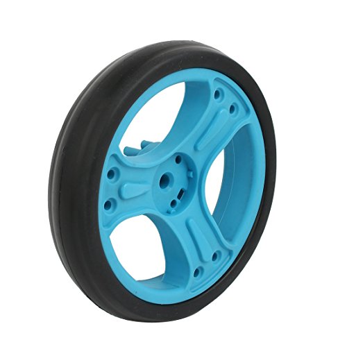 uxcell 2pcs 150 mm DIA пластична единечна тркала тркалачки ролери сина 8mmx25mm