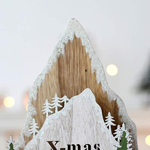 Орнаменти Божиќ Светлина Божиќ Осветлена Снешко Дедо Мраз Ноќ Дрвени Дома Декор Снегулка
