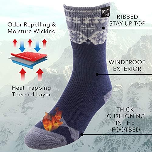 ГД Хил (2пк Или 4пк Термални Чорапи За Мажи И Жени, Загреани Зимски Чизми За Чизми, Изолирани За Студено Време