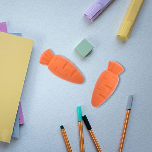 Toddmomy Erasers на животни од 20 парчиња бришачи на морков, деца изгустувачи, смешни бришачи на моливчиња, моливчиња за молив, минијатурни