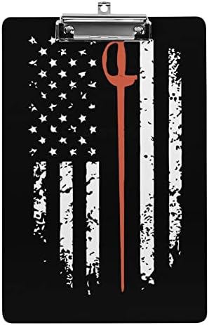 Американска Мечување Црно Знаме Акрилна Табла Со Исечоци Преносни Табли За Клипови Со Метална Табла Со Низок Профил За Домашна Канцеларија