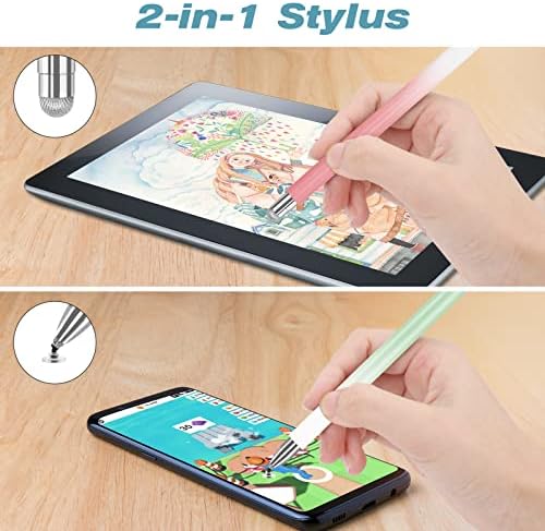 Пенкало за стилови за iPad, универзални екрани на допир, пенкала со висока чувствителност и моливчиња со влакна со магнетна капа, компатибилни