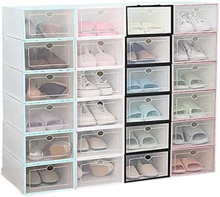 Кабилок пластични канти за складирање чисти организатор на чевли 6 парчиња пластични чевли чевли кутии за чевли кутии за чевли пластични