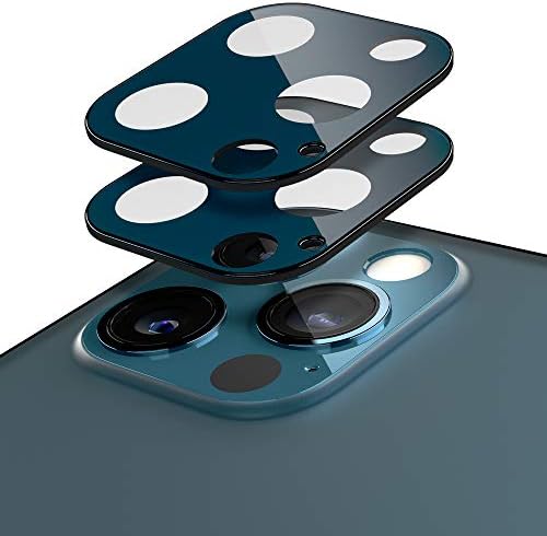 Казеологија Заштитник На Објективот Компатибилен со iPhone 12 Pro Max Заштитник На Објективот На Фотоапаратот 2-Пакет-Пацифичко Сино