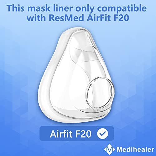 6 пакувања облоги за маски, компатибилни со AirFit F20, капаци за еднократна употреба на перничиња за намалување на протекување