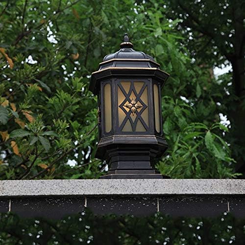 CXDTBH Европа Столб ламба, светло за градинарски граници, отворено во дворот на дворот, светла за патеки, патека за патеки колона гроздобер