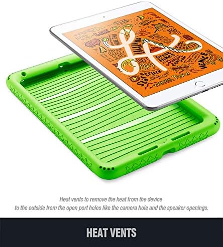 iPad Mini 5 Case, Poetic Thrutleskin Series [Corner/Bumper Заштита] [Долни отвори за воздух] Заштитна силиконска кутија за iPad mini