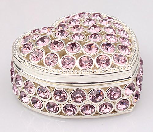 Мода кутии за накит Znewlook Метална накит кутија кутија за ситници во форма на срце