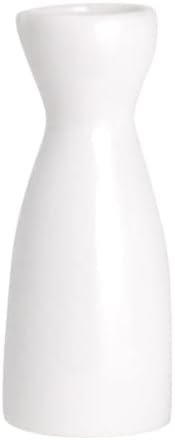 Автентични шишиња со бела меламин за радиници поставени јапонски и кинески саки сетови за подароци за подароци и вечера, пакет од 2, 5 инчи
