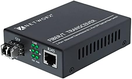 NetWorx Gigabit Ethernet Fiber Media Converter - UTP до 1000Base -LX - LC мултимод, 550m, 1300/1310nm